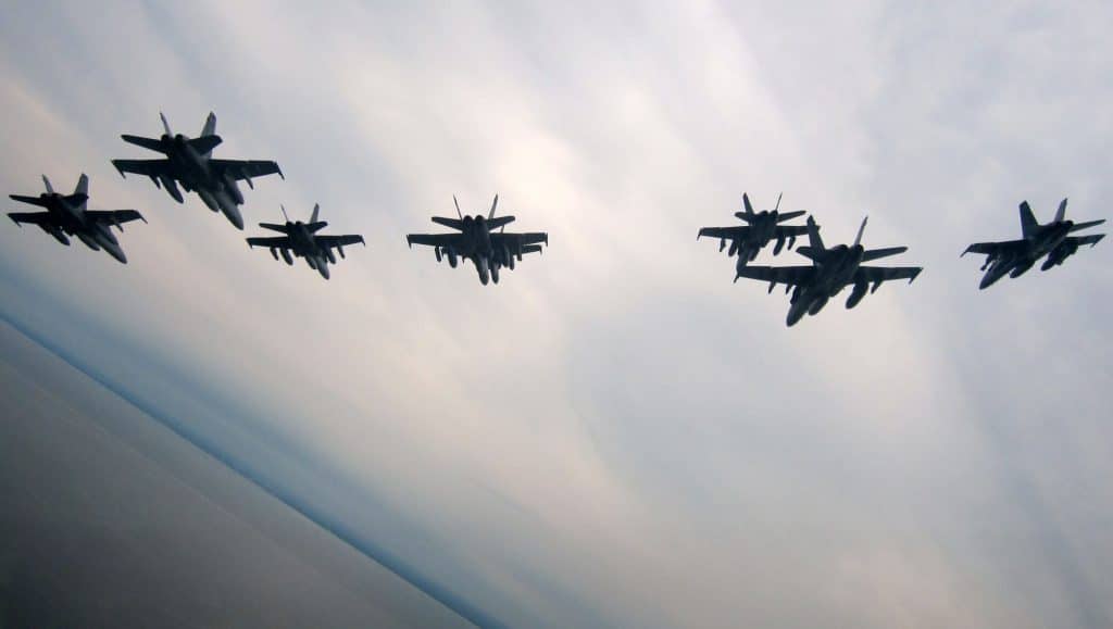 27July Fly In VA Beach, 7 fighter jets
