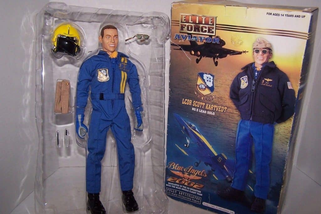 The elite force aviator blue angels action figure of Scott Kartvedt